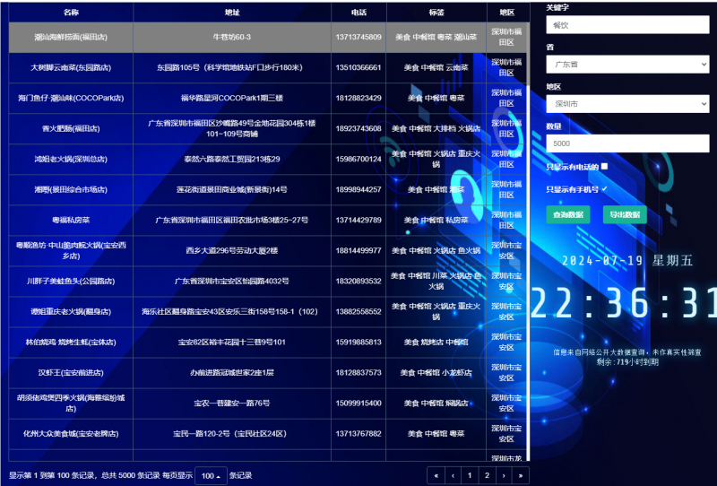 【引流必备】外面收费399的全地图商家采集工具，一键采集商家手机号【采集脚本+使用教程】-潜行者
