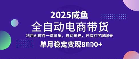 全网首发【闲鱼全自动电商带货】三年磨一剑，一朝露锋芒，单月稳定变现8k+【揭秘】-潜行者